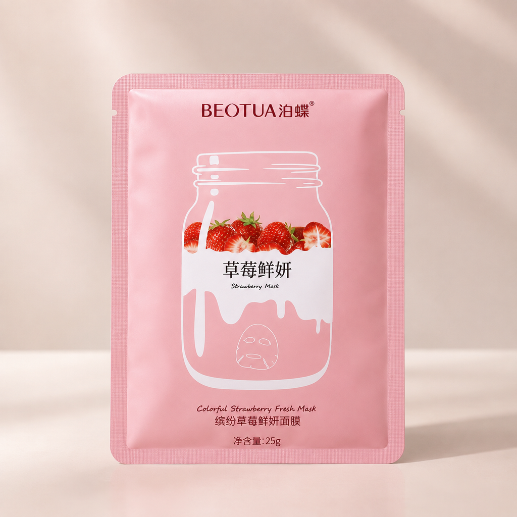 Nordik Beauty Vitamin C Strawberry Sheet Masks (4 Pack)