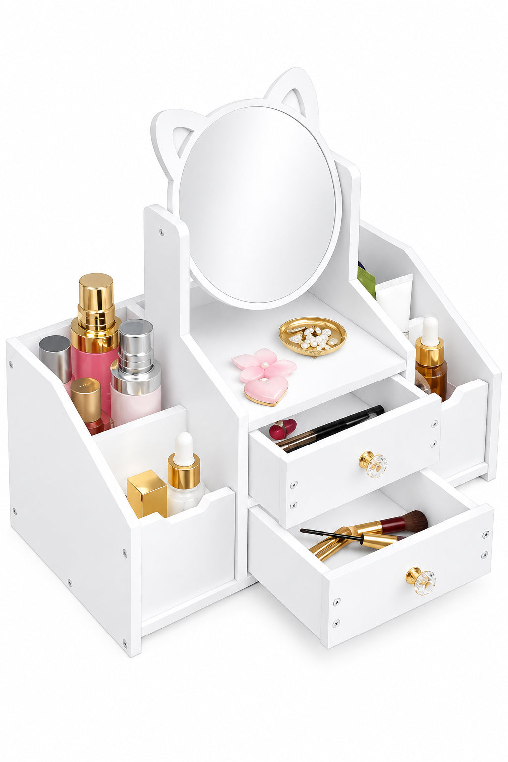 1PC MIRROR DECOR
COSMETIC STORAGE BOX