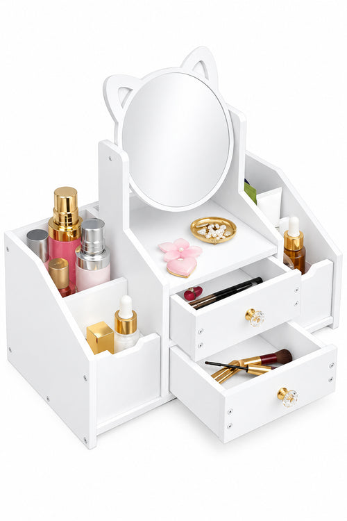1PC MIRROR DECOR
COSMETIC STORAGE BOX