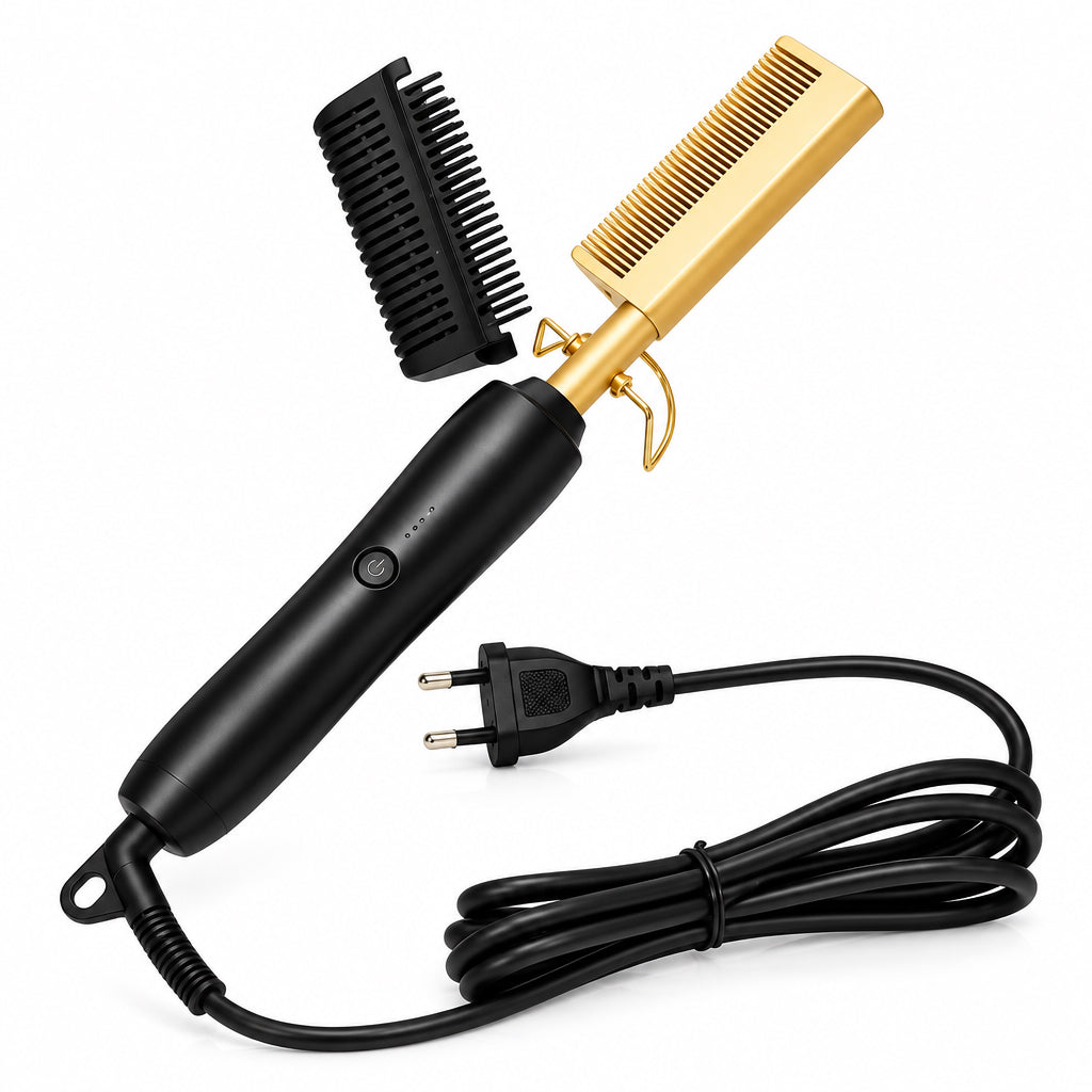 HOT COMB - ELECTRIC STRAIGHTENING HOT COMB FOR HAIR AND WIGS