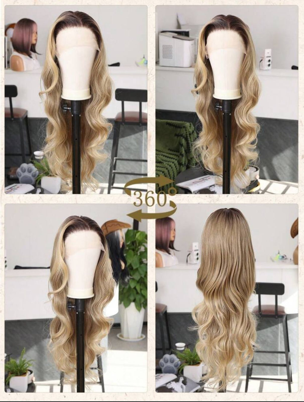 BEYONCE BOMBSHELL WIG(HUMAN BLEND)